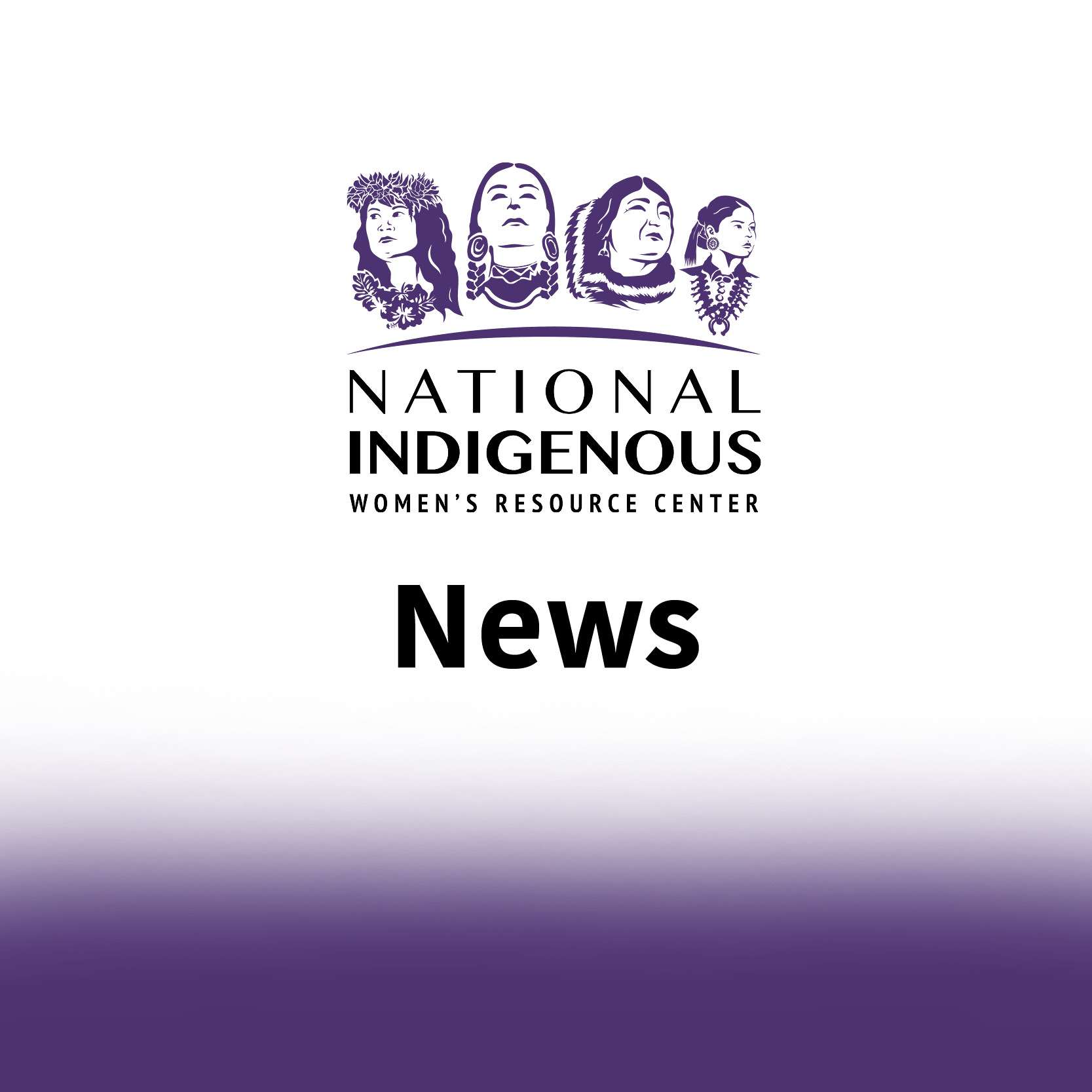 square image of a purple gradient news banner 