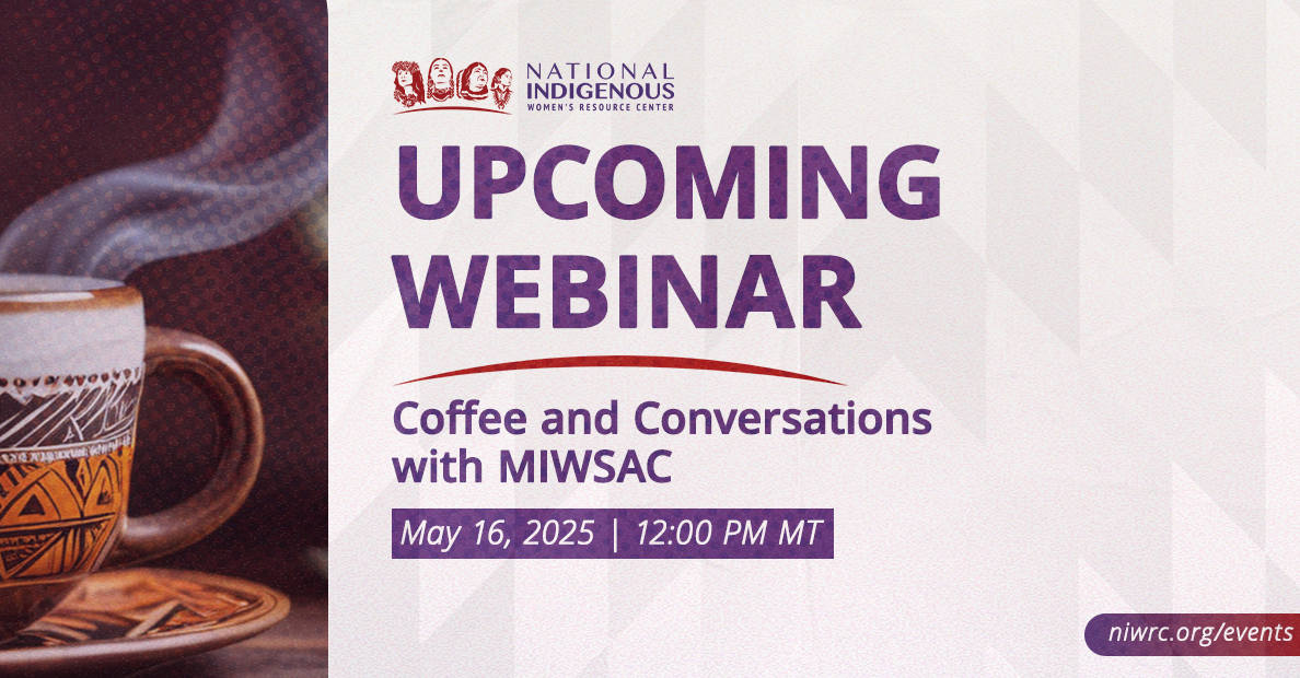 Cofee and Conversation with MIWSAC Flyer. Includes date and time
