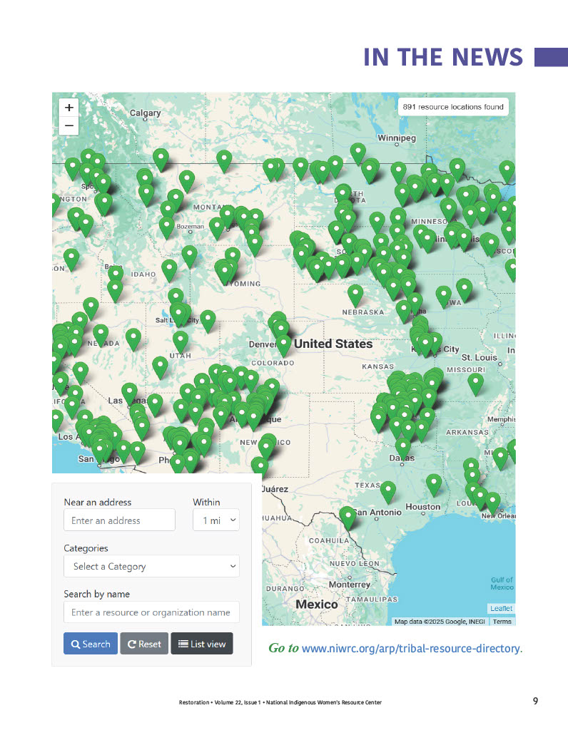Map of Tribal Resource Directory