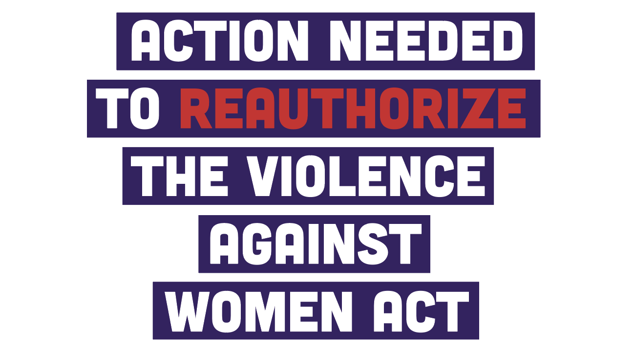 Action Needed to reauthorize the Violence Against Women Act