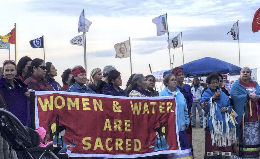 Dakota Access Pipeline protest camp near the Standing Rock Indian Reservation, 2016. Photo courtesy of ILRC.