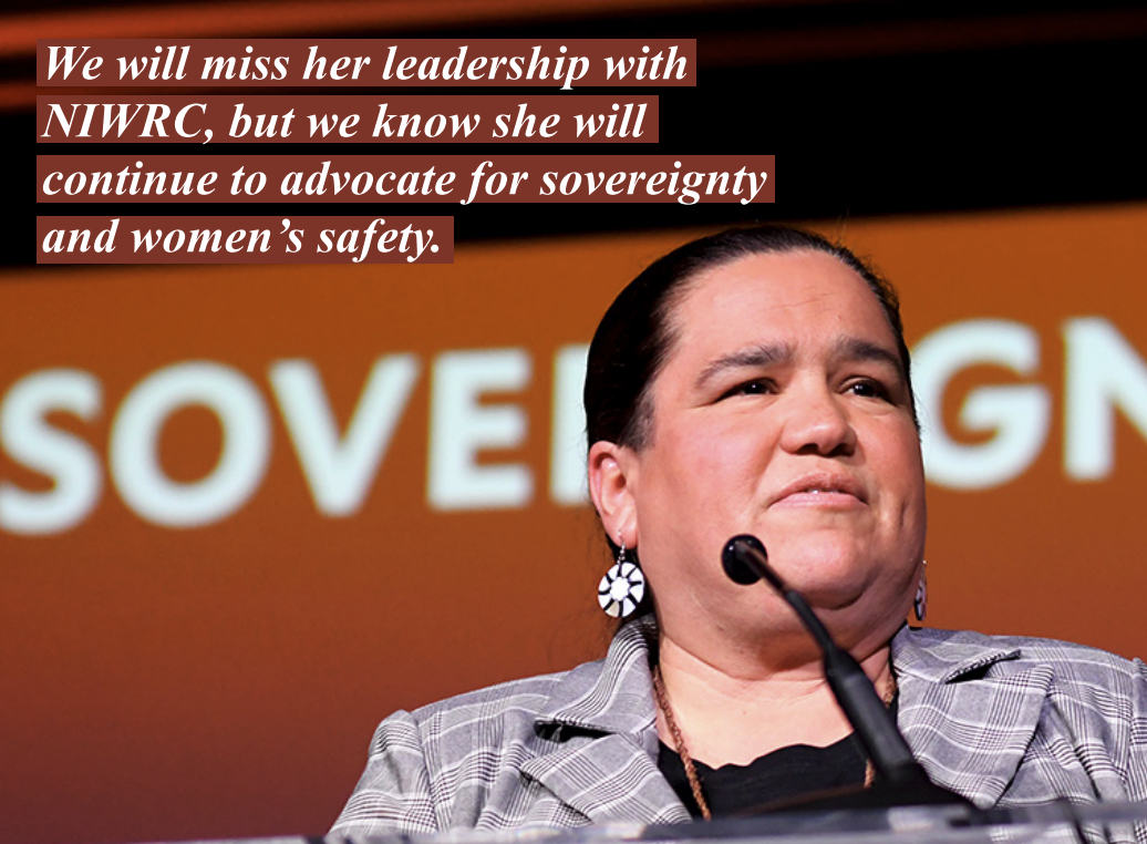 "Providing the traditional welcome at the February 2024 joint reception of NIWRC and the National Congress of American Indians celebrating 20 years of Restoration Magazine. Photo courtesy of NCAI."