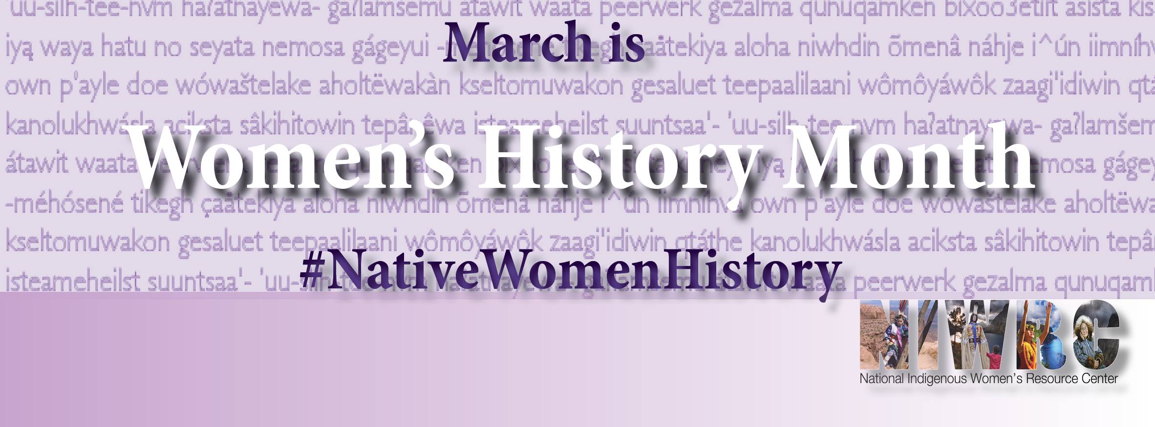 NIWRC Recognizes March as Women’s History Month