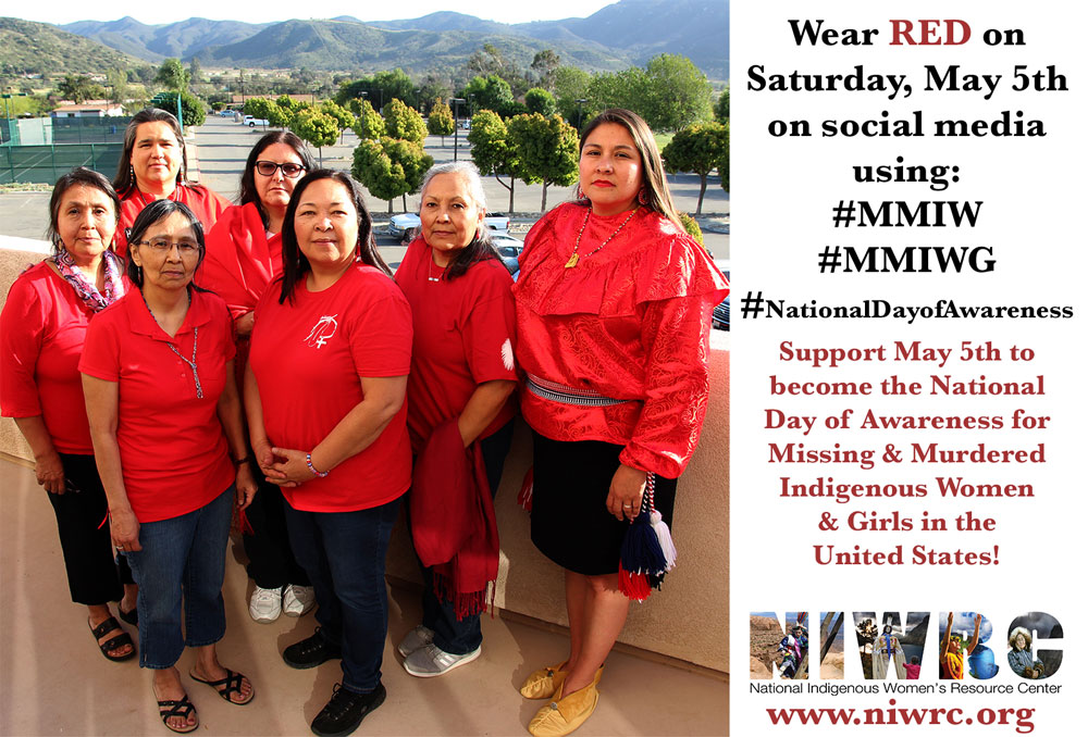 NIWRC Supports May 5th as the National Day of Awareness for Missing and Murdered Indigenous Women