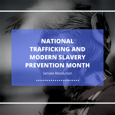 Senate Resolution Supports National Trafficking, Modern Slavery Prevention Month