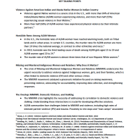 A cover of the PDF titled Domestic Violence and the Connection to Missing and Murdered Indigenous Women and Relatives