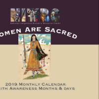 Women Are Sacred 2019 Monthly Calendar with Awareness Months & Days