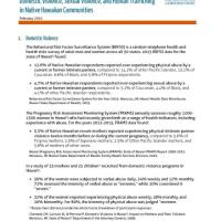 Domestic Violence, Sexual Violence, and Human Trafficking in Native Hawaiian Communities