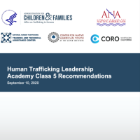 Human Trafficking Leadership Academy Class 5 Recommendations