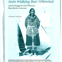 Nurse, Mother, Midwife–Susie Walking Bear Yellowtail and the Struggle for Crow Women's Reproductive Autonomy
