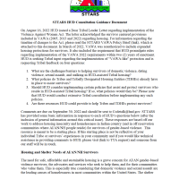 PDF screenshot of STTARS HUD Consultation Guidance Document