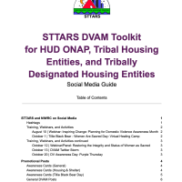 STTARS DVAM Toolkit for HUD ONAP, Tribal Housing Entities and Tribally Designated Housing Entities