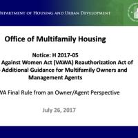 VAWA Final Rule from an Owner/Agent Perspective