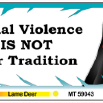 Sexual Violence is NOT Our Tradition  sticker